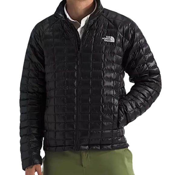 The North Face Men's Thermoball Quilted Insulated Jacket Black 🛫 Full Zip Sz L - Picture 15 of 17
